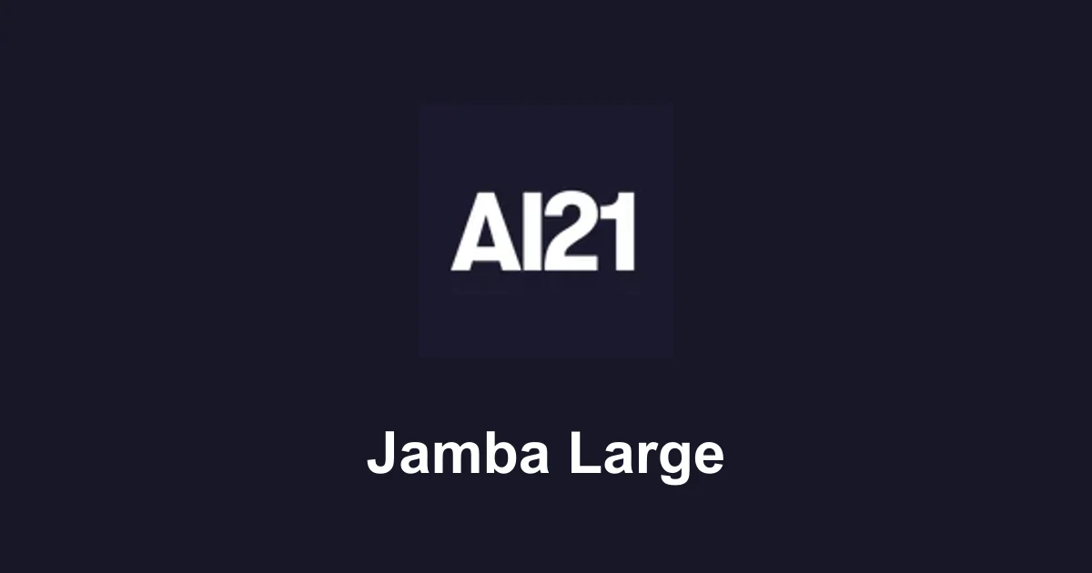 Jamba Large token cost calculator