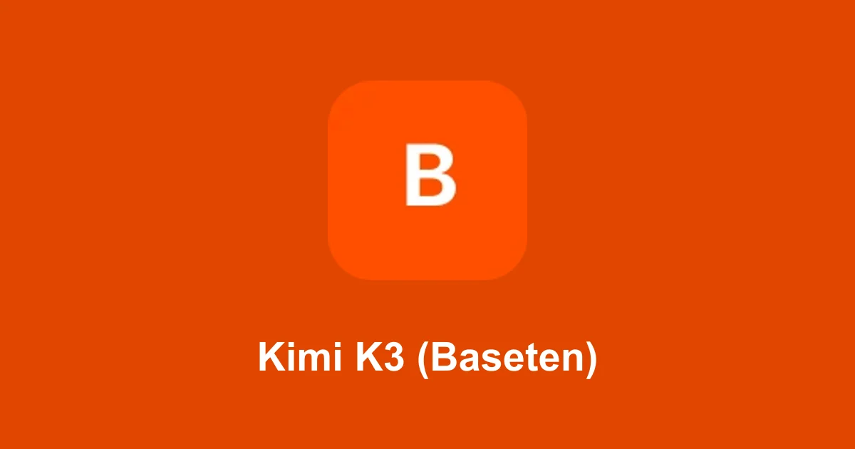 Kimi K3 (Baseten)