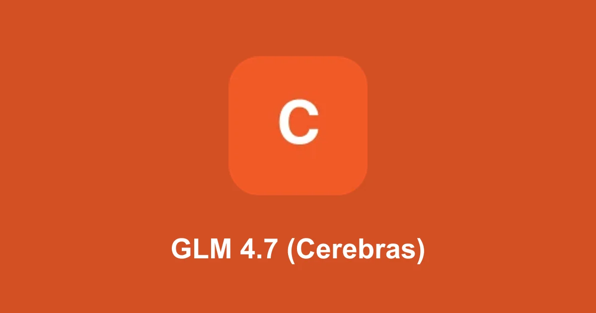 GLM 4.7 (Cerebras)