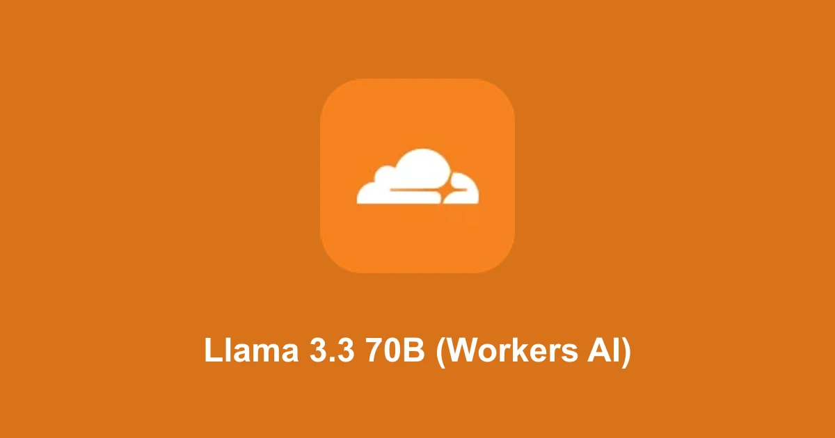 Llama 3.3 70B (Workers AI)