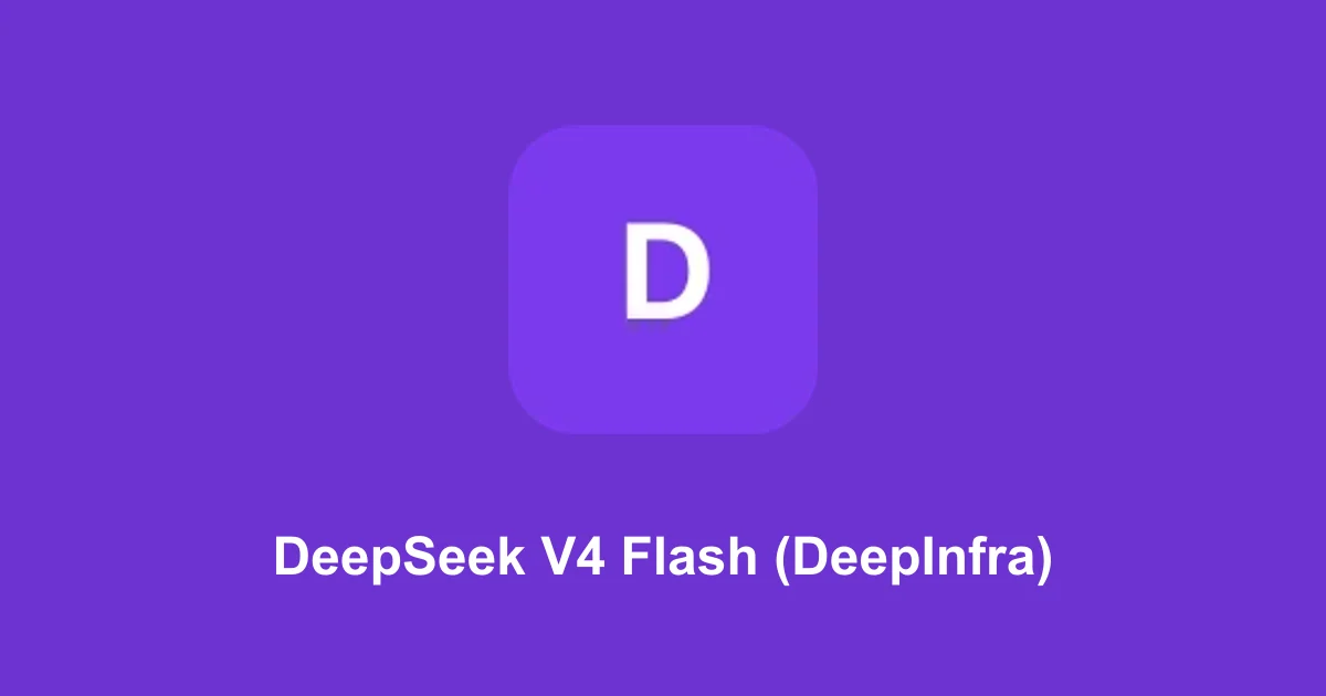 DeepSeek V4 Flash (DeepInfra)