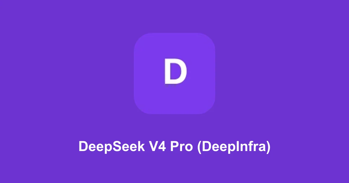DeepSeek V4 Pro (DeepInfra) token cost calculator