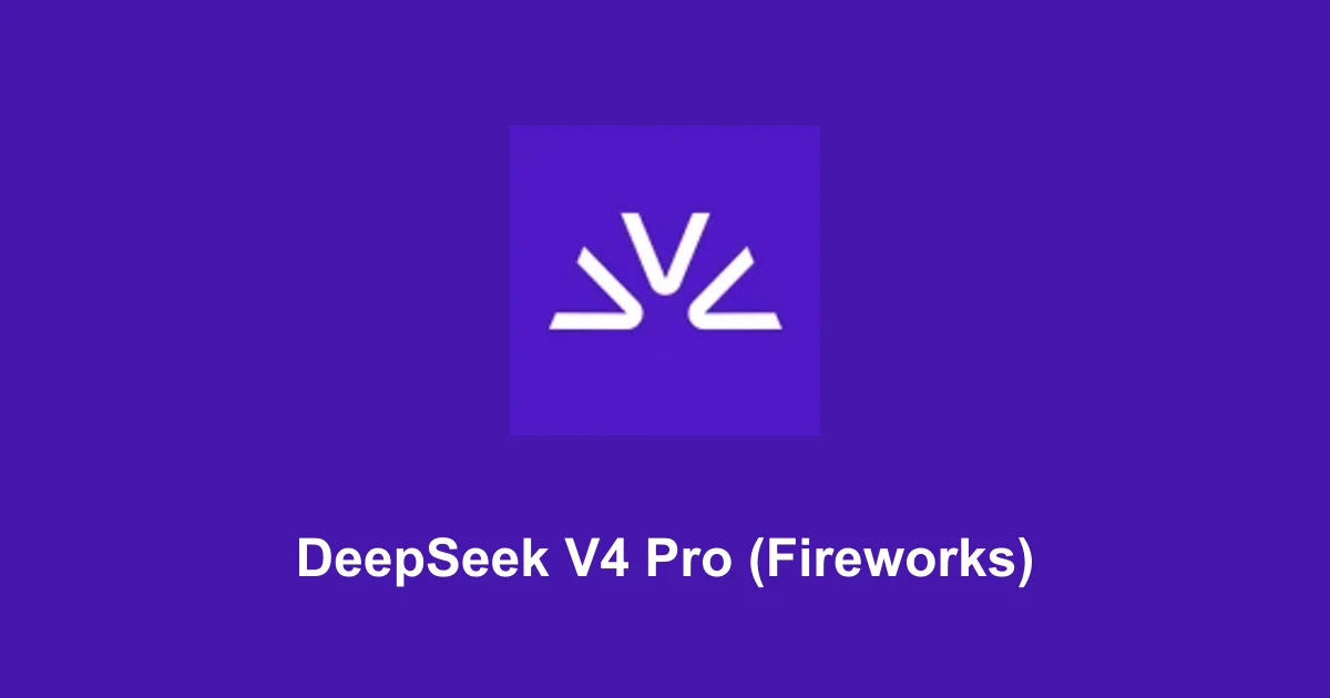 DeepSeek V4 Pro (Fireworks) token cost calculator