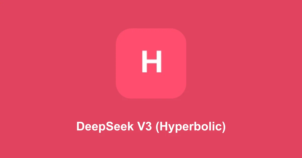 DeepSeek V3 (Hyperbolic) token cost calculator