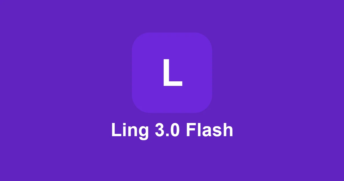 Ling 3.0 Flash token cost