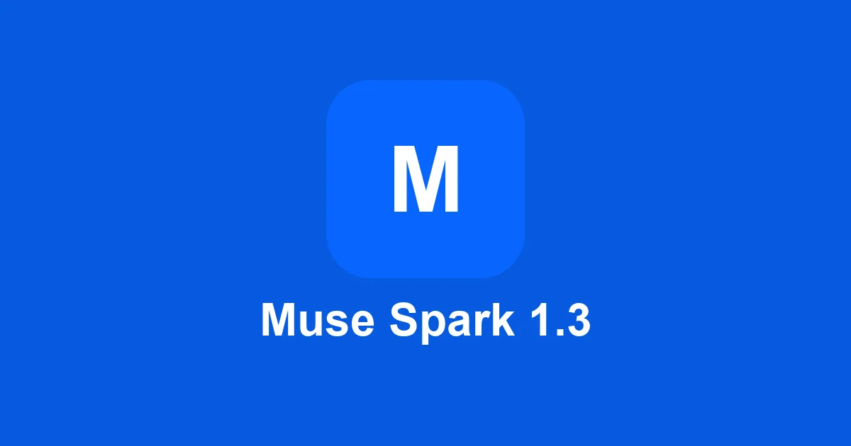 Muse Spark 1.3 token cost