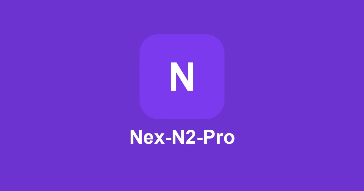 Nex-N2-Pro token cost