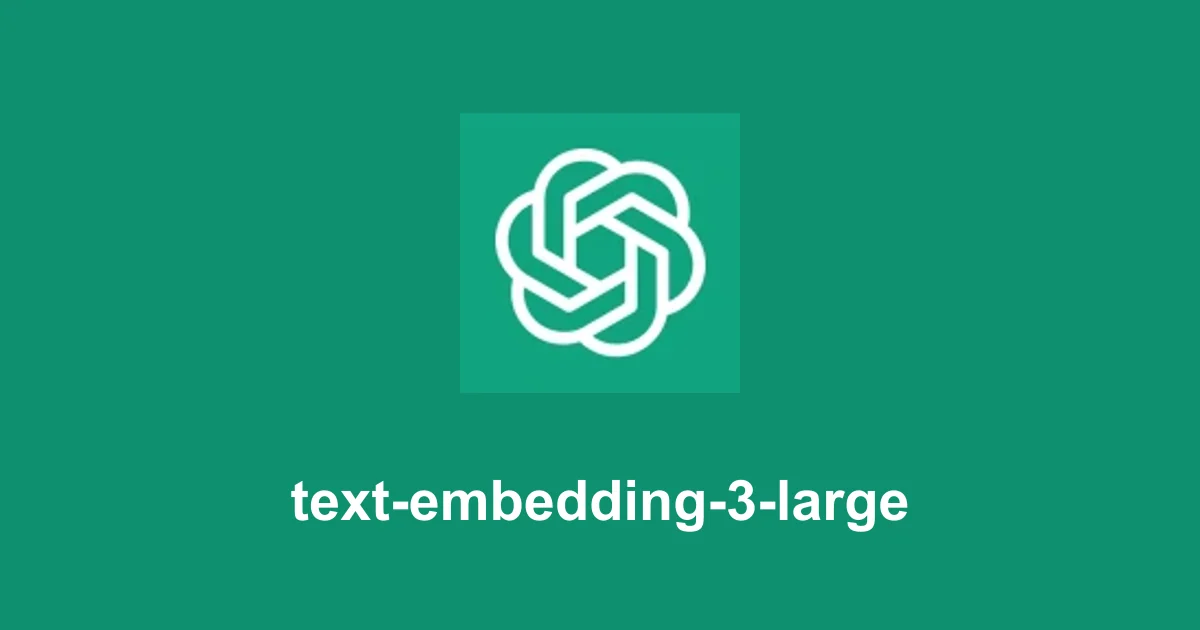 text-embedding-3-large