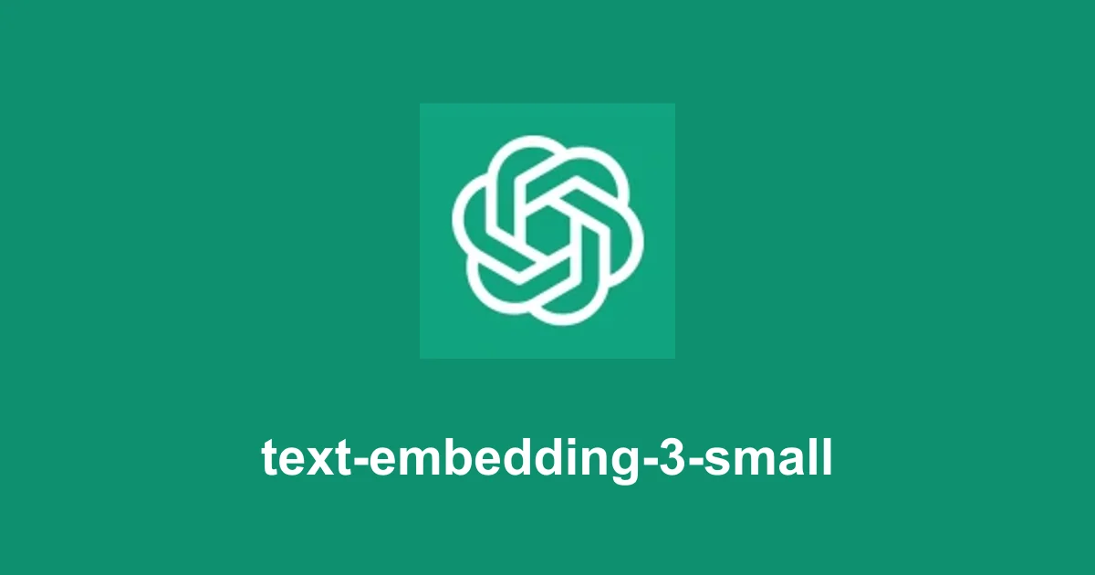 text-embedding-3-small