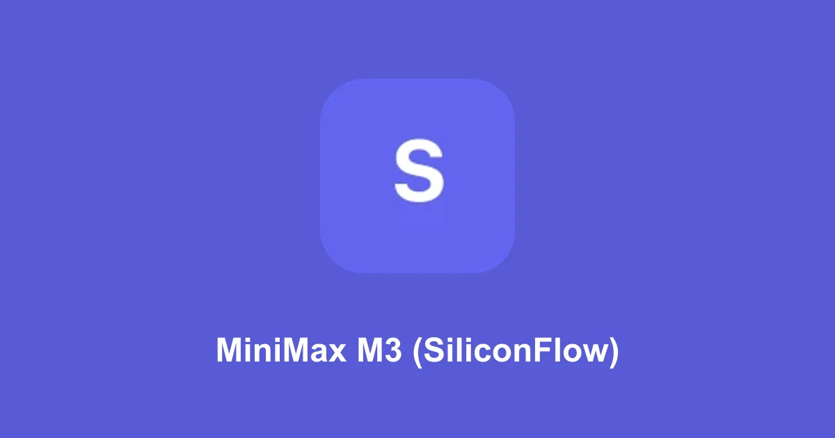 MiniMax M3 (SiliconFlow) token cost calculator