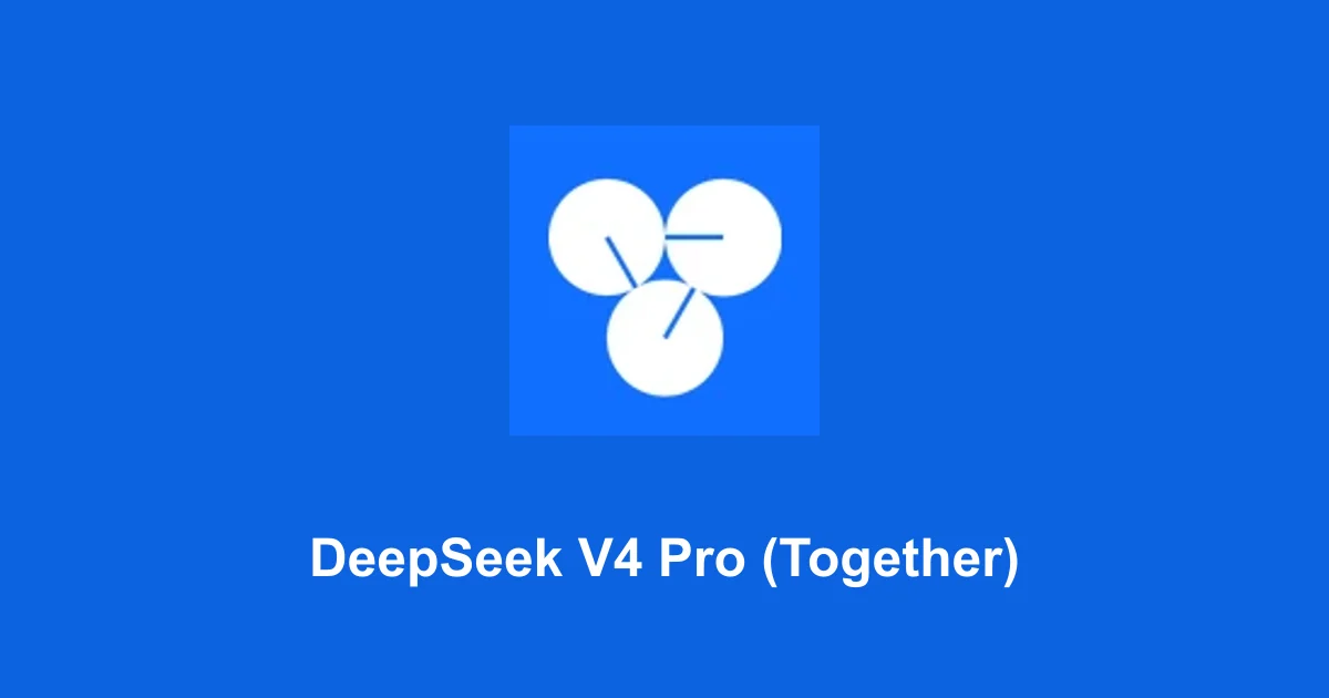 DeepSeek V4 Pro (Together)