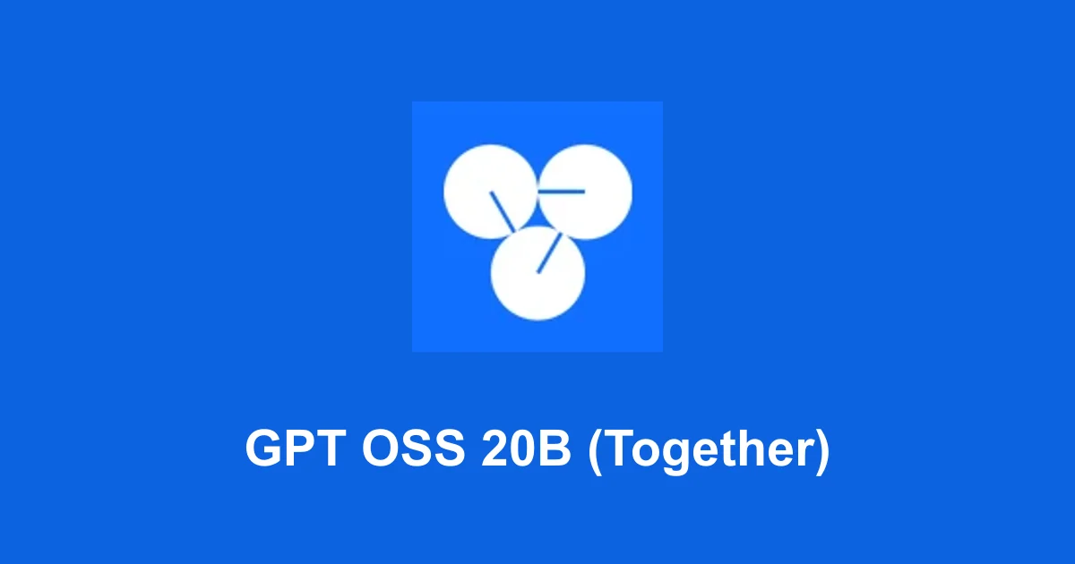 GPT OSS 20B (Together)