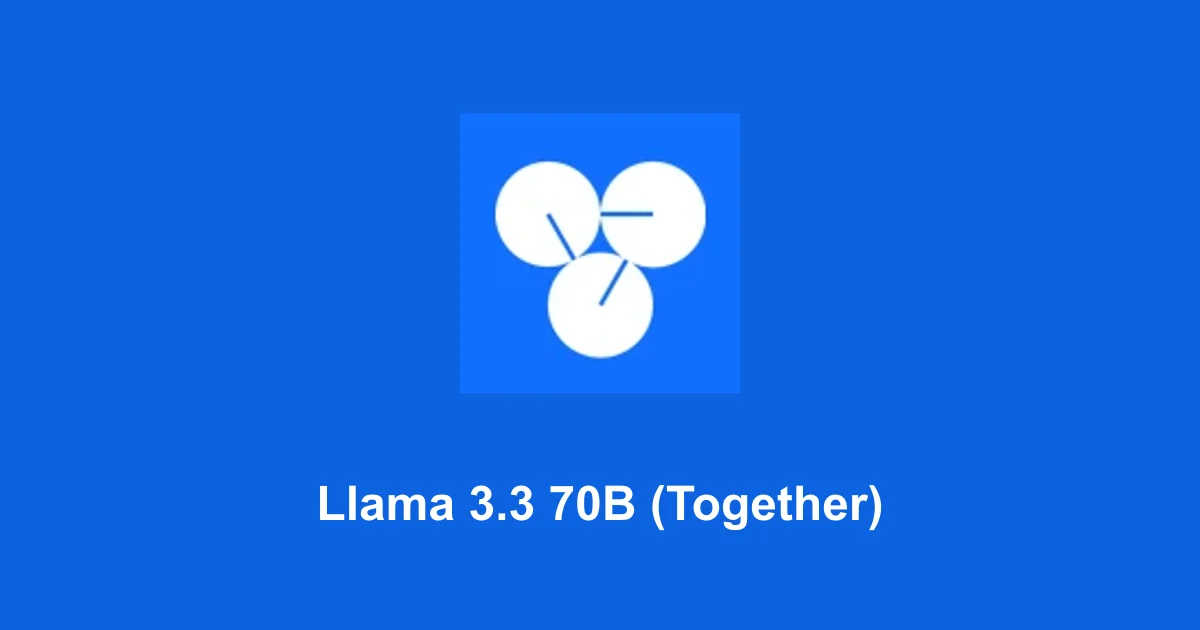 Llama 3.3 70B (Together)