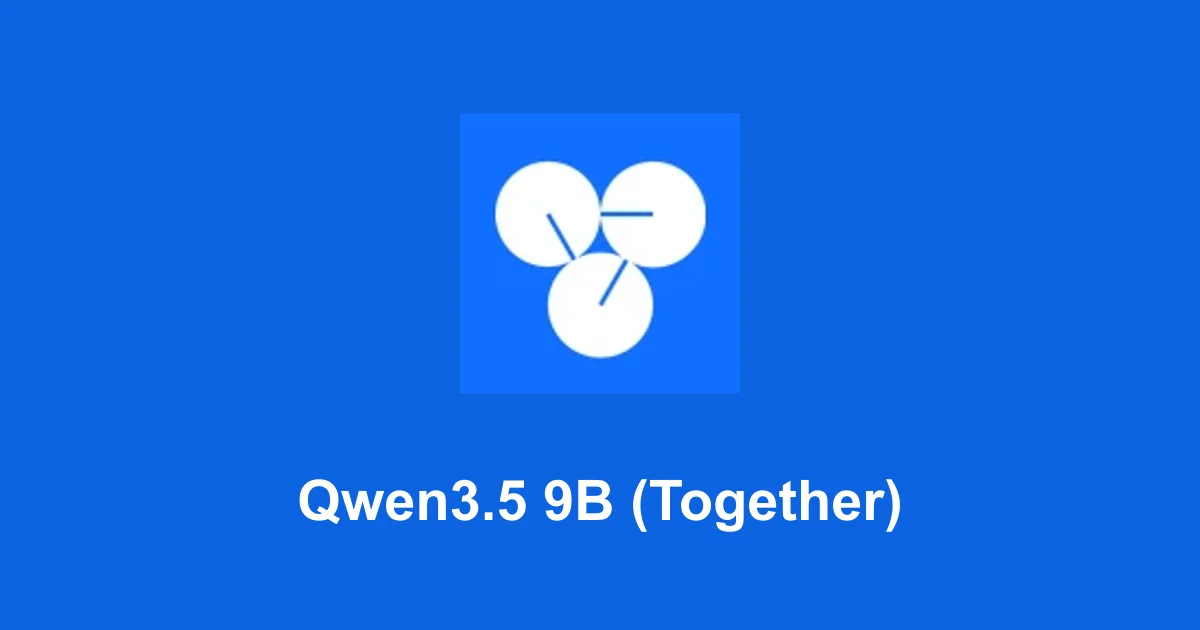 Qwen3.5 9B (Together)