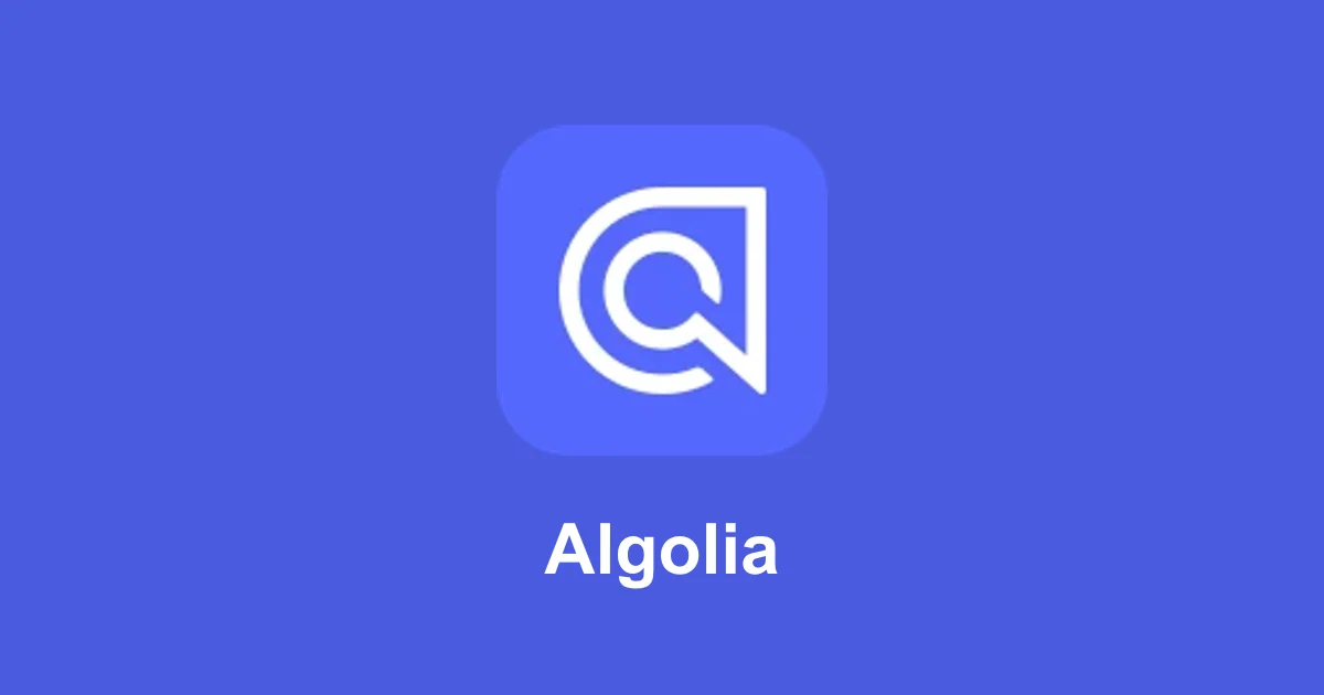 Algolia search request (illustrative)