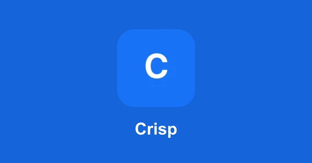 Crisp Essentials workspace