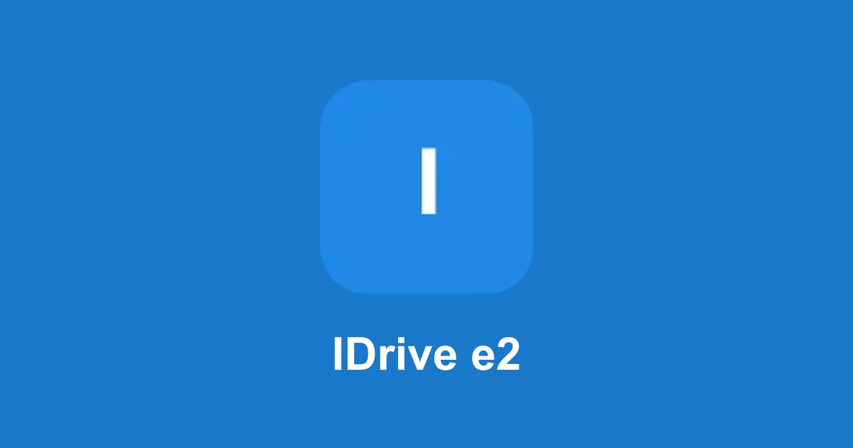 IDrive e2 object storage