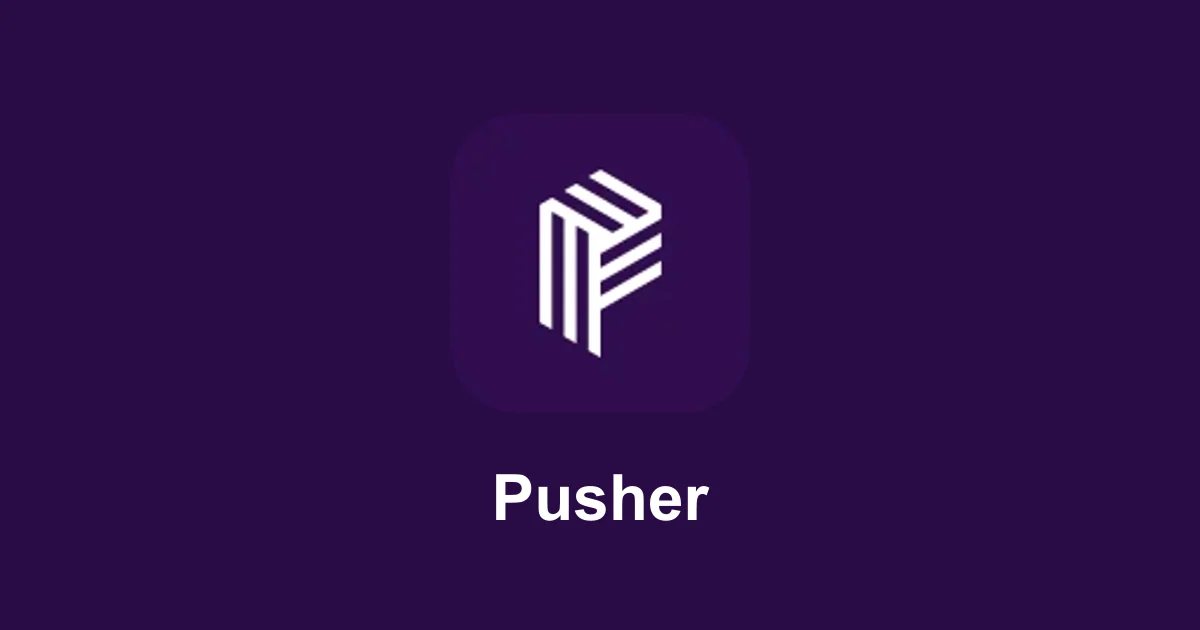 Pusher Channels message (Startup illustrative)